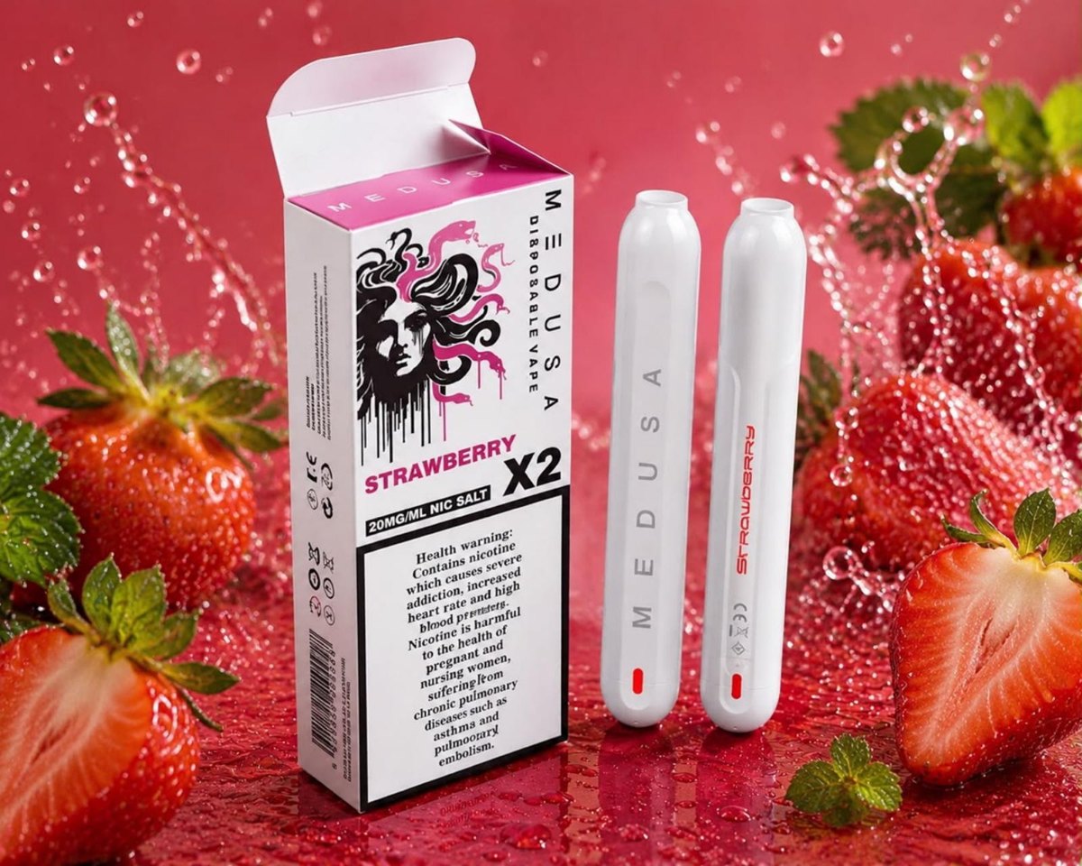 Medusa Disposable Strawberry twin pack